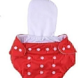 little monkeys reusable ,washable cloth diaper ,soft on ur tiny skin with absorbant insert (7 diaper and 7 insert)size can be adjusted with buttons image 3