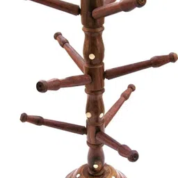 tfs Handmade Wooden Bangle Holder Jewellery Stand for Women Tree Carving, 13 Inches Jewellery Organizer, Accessories Organizer-picture-24