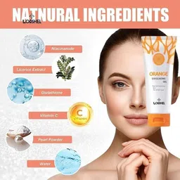 lorshel Natural Orange Exfoliating Gel for Skin Regeneration - Authentic Scrub image 2