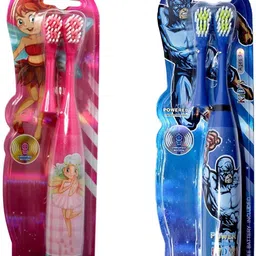 grest Electric Soft Battery Powered Toothbrush Extra Brush 2 - Blue and Pink Ultra Soft Toothbrush-picture-27