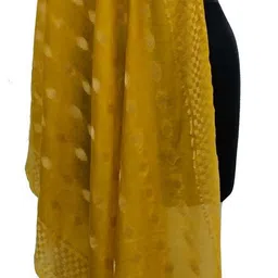 jvnine Bhagalpuri Silk Woven Yellow Women Dupatta-picture-10