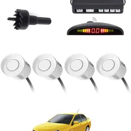 peeps store Universal 4 White Reverse Parking Sensor-PS25B329 Universal 4 White Reverse Parking Sensor-PS25B329 Parking Sensor-picture-35