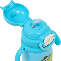 the little bunny hop in style Cute Dino Kids Water Bottle – 400ml Leak-Proof Straw Sipper with Strap & Handles image 4
