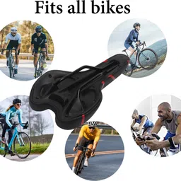 tuhi Mountain MTB Saddle Comfort Soft Leather Cushion Bike Seat Saddle PU Leather Saddle image 4
