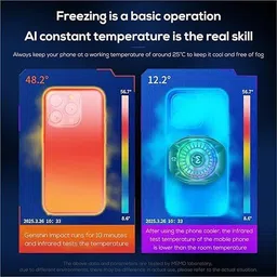 Cubonic CX10 Mobile 3 Style RGB(Pro Model) 2 Speed Gear(Icing-AI) 1 Fan Ergonomic Cooling Pad with Adjustable Height image 4
