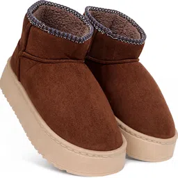 cassiey Comfortable Indoor/Outdoor Winter Snow Boot |Girls Winter Fur Shoes Casuals For Women-picture-29