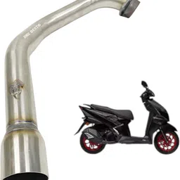 dhe best Scooter Exhaust Bend Pipe New Fancy Muffler Middle Pipe for TVS NTORQ 125 TVS NA Full Exhaust System-picture-23