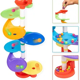 littlewish Rainbow Whirlpool 7 Layer Ball Drop and ROLL Swirling Tower for Baby and Toddler Development image 2