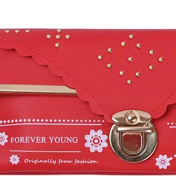 houseofcommon Casual, Formal Red Clutch-picture-15