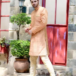 HOUSE OF DEYANN Woven Sherwani image 3