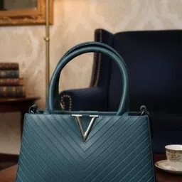 harmi collection Green Women Sling Bag Classy White Structured Mini-Satchel Bag image 1