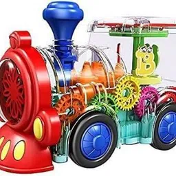 vrux Transparent Gear Train Universal Walking Train Colorful Lights Musical Toys (Multicolor, Pack of: 0)-picture-16