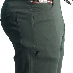 khozi Pack of 2 Men Solid Green, Blue Track Pants image 4