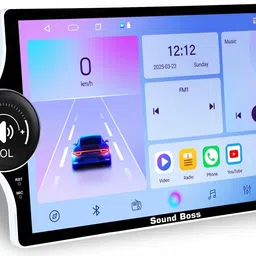 sound boss Androidify 4th Gen 10.1 Inch Diamond Qled Side Knob (2GB/32GB) Android Car Stereo image 1