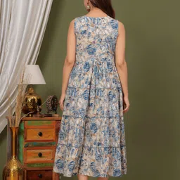 shreeshyam Printed Cotton Rayon Stitched Anarkali Gown image 2