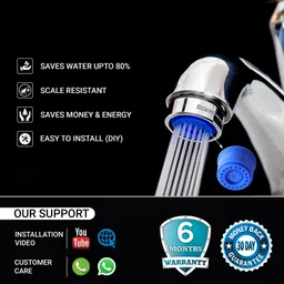 eco365 Water Saving Shower Flow Aerator- 3LPM (Pack of 10) Tap Mount Water Filter image 3