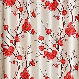 aashi traders 153 cm (5 ft) Window Polyester Semi Transparent Curtain (Pack Of 4) image 3