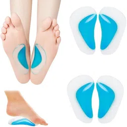 maxxlite 2 Pairs Arch Support Insoles Fits for Flat Feet Orthotic Arch Pads Gel Arch Orthotic Shoe Insole image 3