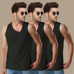 tripr Pack of 3 Men Vest image 3