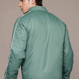 roadster Men Solid Padded Jacket image 4