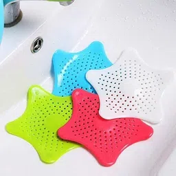 paryavaran Silicone Star Shaped Sink Filter Bathroom Hair Catcher Hair Wash Basin-picture-10