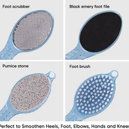 dazzle beauty Best 4 In 1 foot brush (Cleanse, Scrub, File And Buff) Pedicure Tool-picture-41
