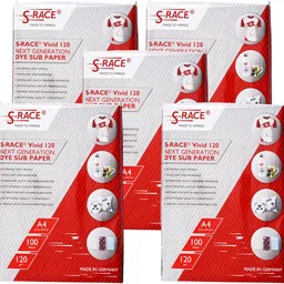 s-race Vivid Dye Sublimation Paper Unruled A4 120 gsm Photo Paper-picture-14