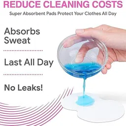 zivini 50 Pack Self Stick Disposable Cotton Underarm Sweat Pads Sweat Pads image 3