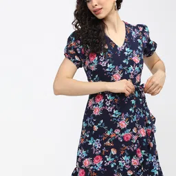 tokyo talkies Women Skater Multicolor Above Knee/Mid Thigh Length Dress-picture-24
