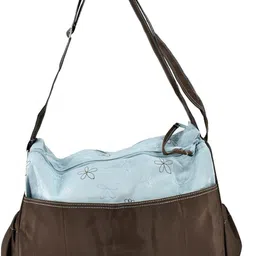 shopnjazz Baby Mother - Mother Bag with Diaper Changing Mat - Blue/Brown Diaper Bag image 3