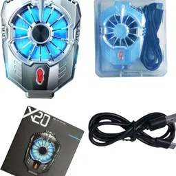 INSTRA Cooler Radiator Gaming Cooling Fan for Mobile Phone with Type C & LED Light 1 Fan Ergonomic Cooling Pad with Adjustable Height-picture-44