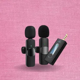 clairbell K35 3.5mm Aux Dual Receivers With Wireless Collar Mic For YouTube & VlogingI29 Microphone-picture-11