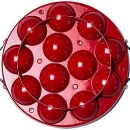 tgia APPAM PATRA RED HOT Paddu Maker Ponganal Maker Paniarakkal Pan Paniarakkal with Lid 0.25 L capacity 22 cm diameter image 2