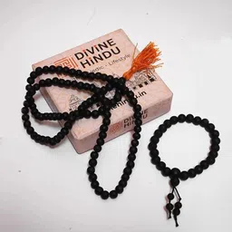 divine hindu Karungali Mala & Karungali Bracelet 8 mm Wood Necklace-picture-27