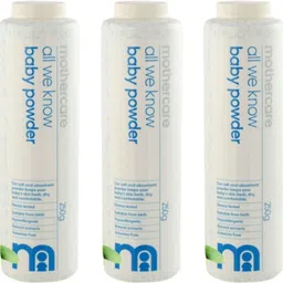 mothercare ALL WE KNOW BABY POWDER 250G EACH (PACK-3)-picture-14