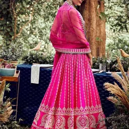 aadhiya impex Embroidered Semi Stitched Lehenga Choli image 2