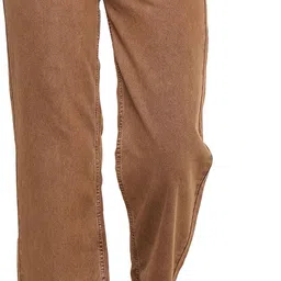 zayla Women Flared Mid Rise Brown Jeans-picture-13