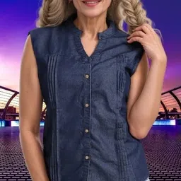 houseofcommon Women Regular Fit Self Design Button Down Collar Casual Shirt-picture-27