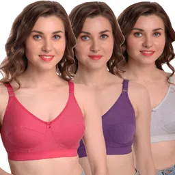 alishan Pack of 2 Women Full Coverage Non Padded Bra image 1