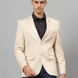 cantabil Men Solid Single Breasted Casual Blazer-picture-19