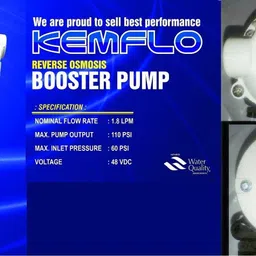 kemflo RO Booster Pump Motor upto 48v TECHO TEKO 100 GPD Solid Filter Cartridge image 2