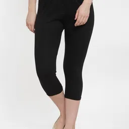 Tanish Capri for Women's/Girl Women Black Capri-picture-10