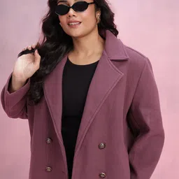 dressberry curve Polyester Coat For Women image 1