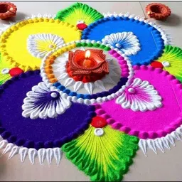 cpyfashion Pack of 10 Rangoli Powder image 4