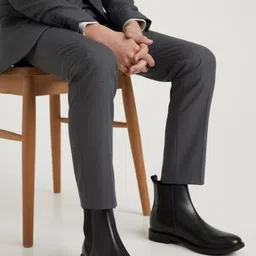 t-rock Synthetic Leather Lightweight Comfortable Trendy Walking Slip On Boots For Men image 3