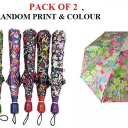 2 fold umbrella printed design in combo pack of 2 Umbrella-image-42