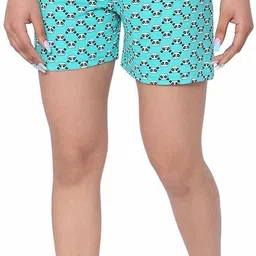 ariel Pack of 2 Printed Women Multicolor Regular Shorts image 4