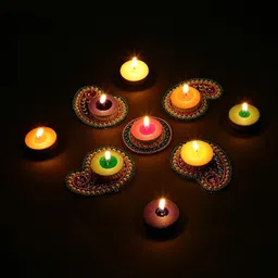 flipkart smartbuy Multicolor Tealight Set Of 100 Candles (3-4Hrs Burn Time) Candle-picture-27