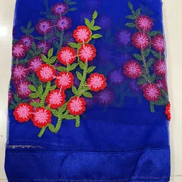 ladypotion Embroidered Baluchari Net Saree-picture-11