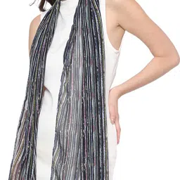 stolevilla Printed Chiffon Women Multicolor Scarf, Stole, Fancy Scarf image 5